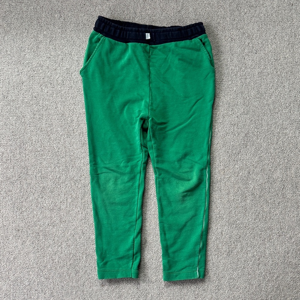 Petit Bateau Green and Black Kids Joggers